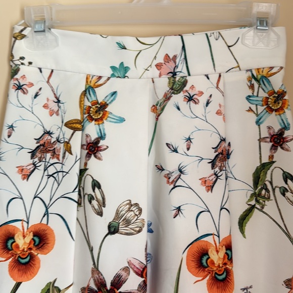 Zara Red and White A-Line Knee-Length Skirt Sz XS - Picture 11 of 15